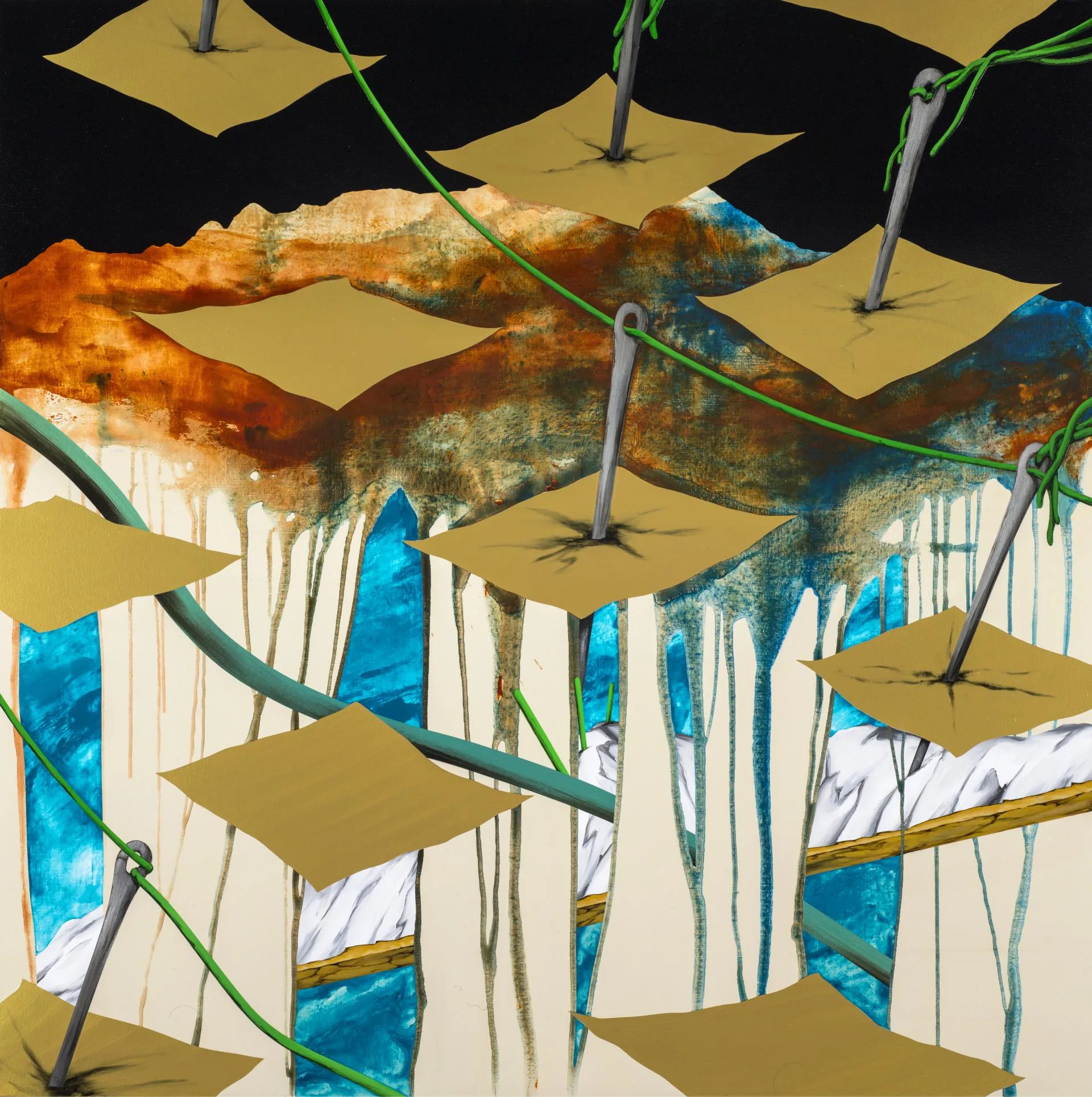 Chou Taichun_Beyond the Mountains – The First Viewpoint_acrylic on canvas_140x140cm_2017