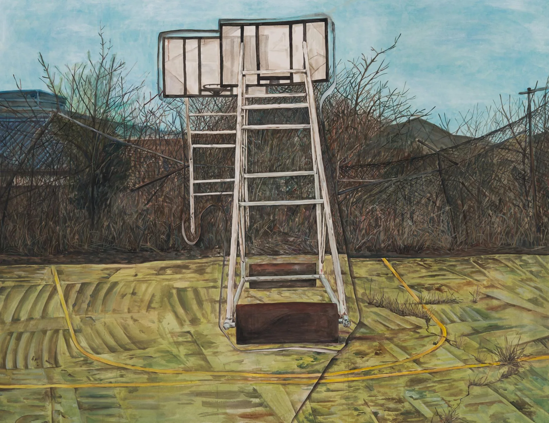 이설, 그 자리 그대로, 2022, 장지에 과슈, 130 × 162 cm