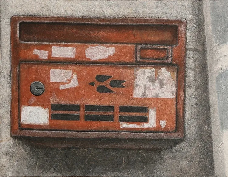 전은희_우편함_한지에 채색_32x41cm_2013