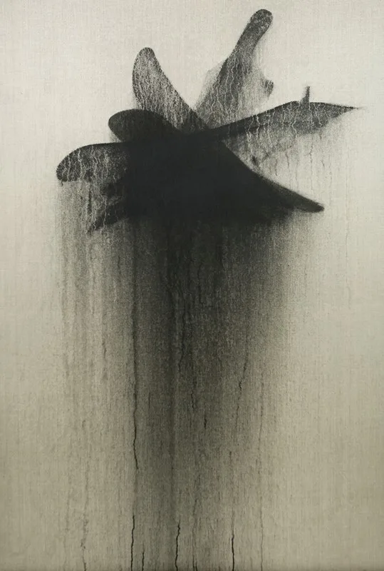 김민호_세월_194×112cm_캔버스에 목탄_2015