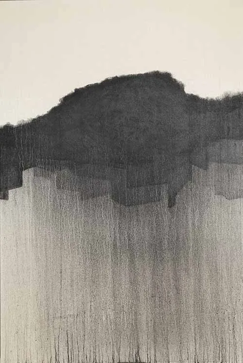 김민호_인왕(rain)_캔버스에 목탄_194×130cm_2018