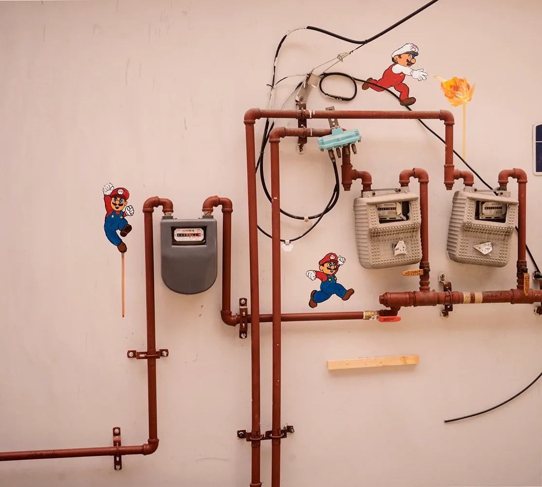 강홍구_Super Mario_digital print, acrylic_90×100㎝_2016