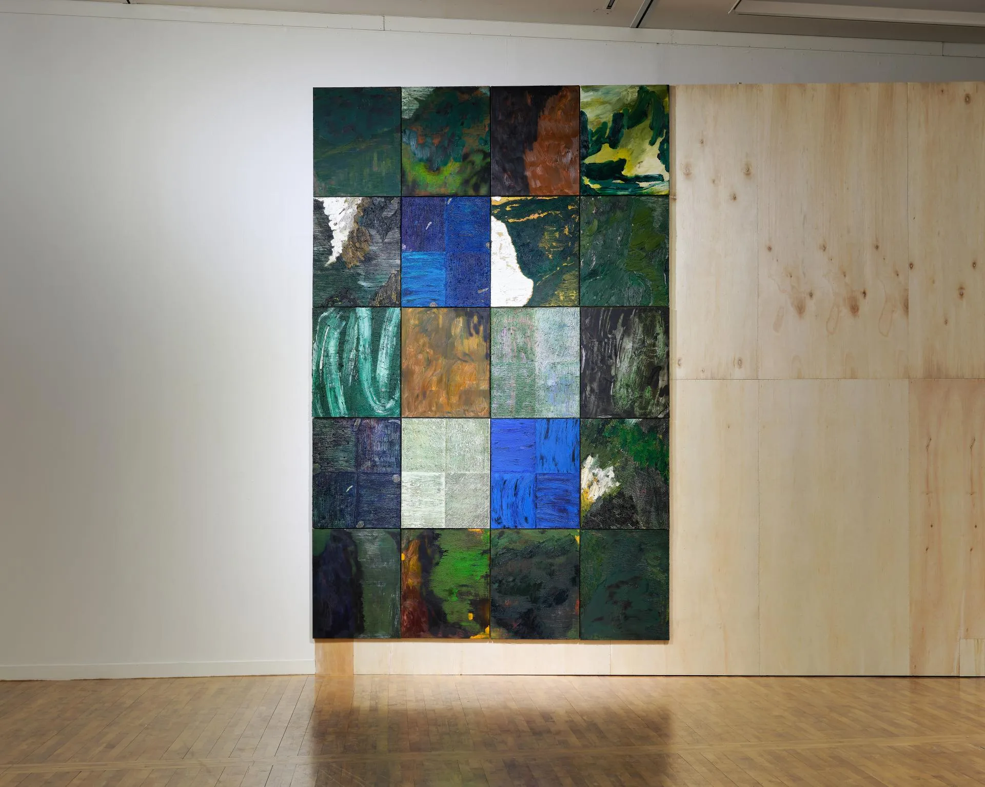 백요섭, 휩쓸린 순간에 대한 실험22-19(20ea) ,가변크기(909 × 727 mm x20ea), oil on canvas, mixedmedia, 2022