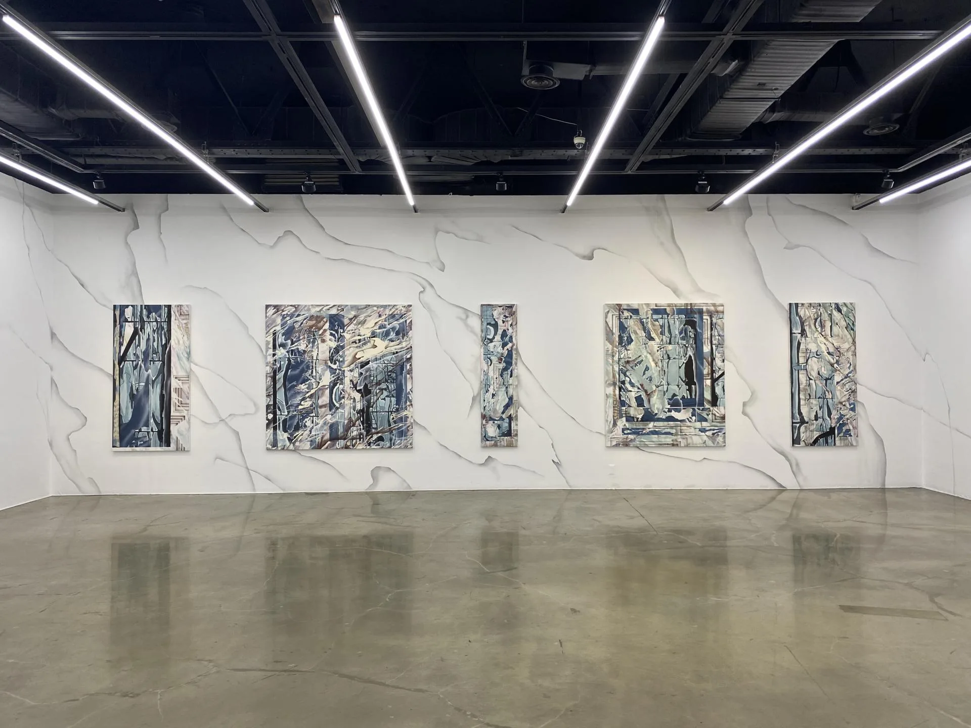 황원해_Slurry Wall_acrylic on canvas_dimensions variable_2023