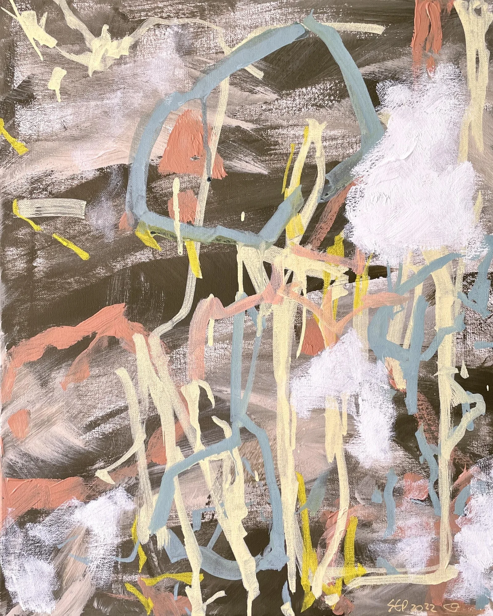 Untitled (202209-Blot), 2022
acrylic on canvas
20 x 16 in
© Candy Koh, 2022