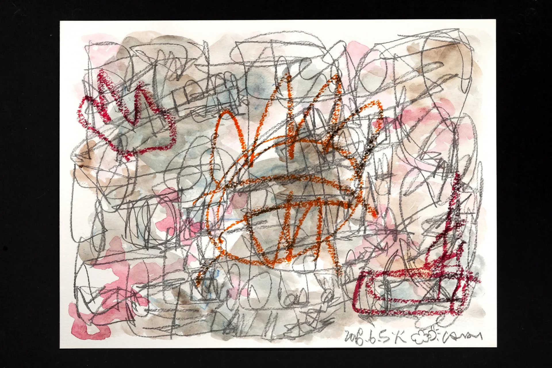 Untitled (20180605-Orange Head), 2018
graphite, watercolor, and oil pastel on paper
9.4 x 12.6 in
© Candy Koh, 2018