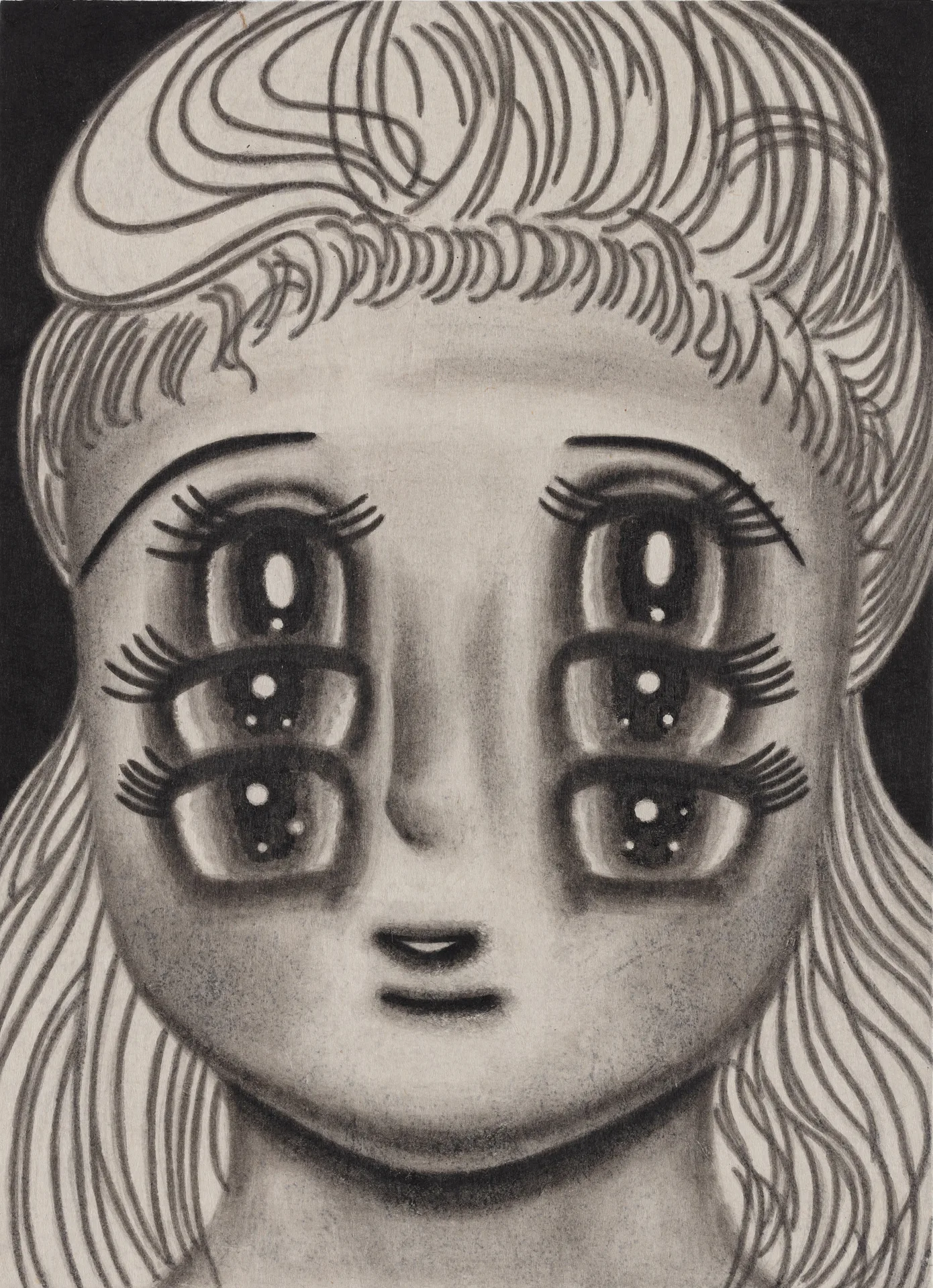 김정욱, 한지에 먹, 33.5 × 24.5 cm, 2023