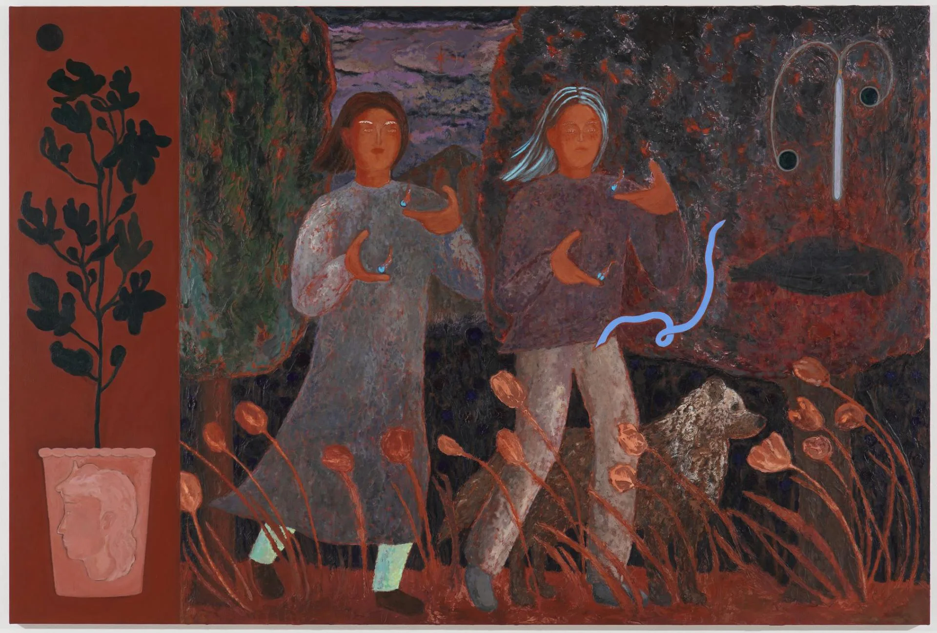 Hexed, Vexed and Sexed: 8 Women Artists from Korea Exhibition View
Mackerel Safranski, Paul, Acrylic on canvas, 130.3 × 193.9 cm, 2022