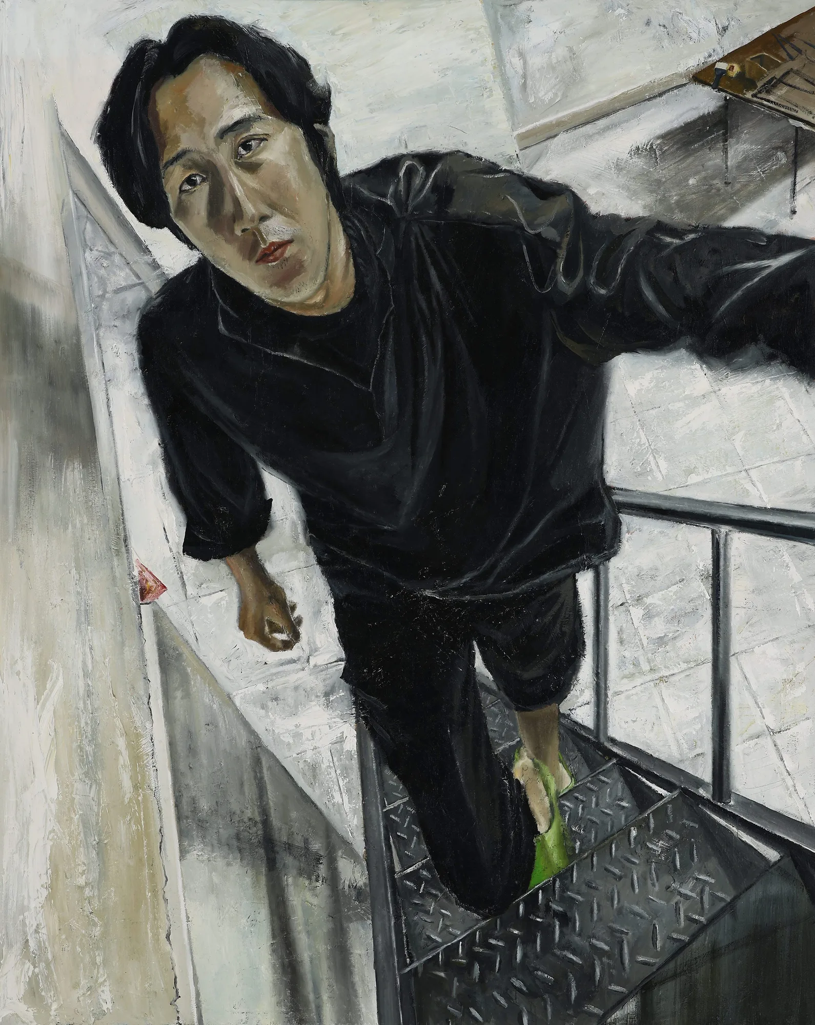 직면된 자화상_oil on canvas_162.2x130.3cm_2023