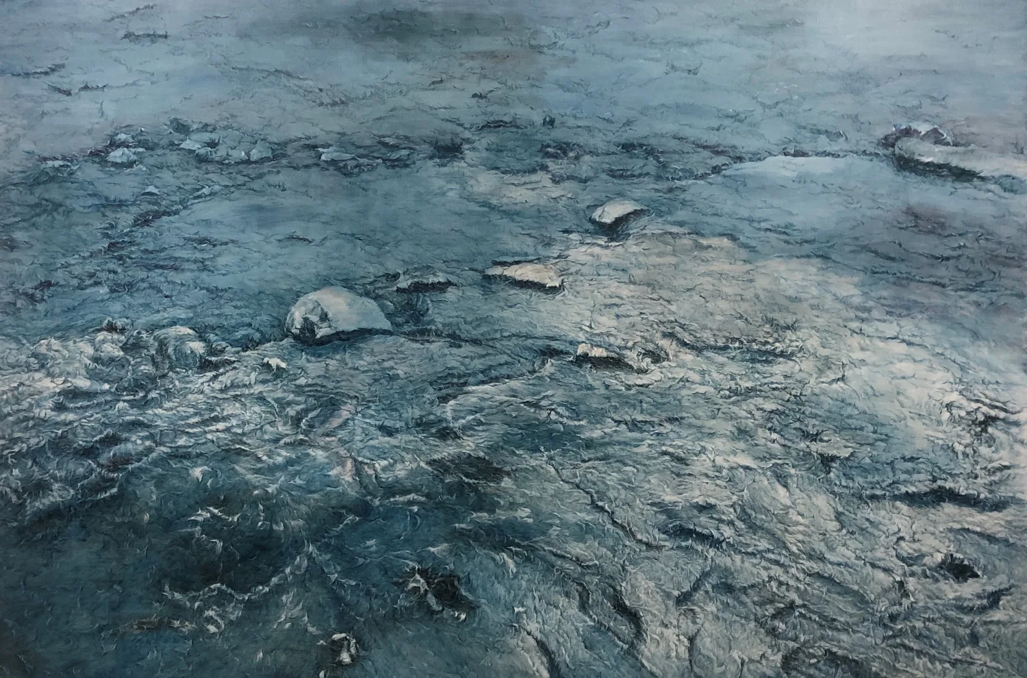 이부안, 물결은 기억한다2 캔버스에 유채 130 × 192 cm 2024