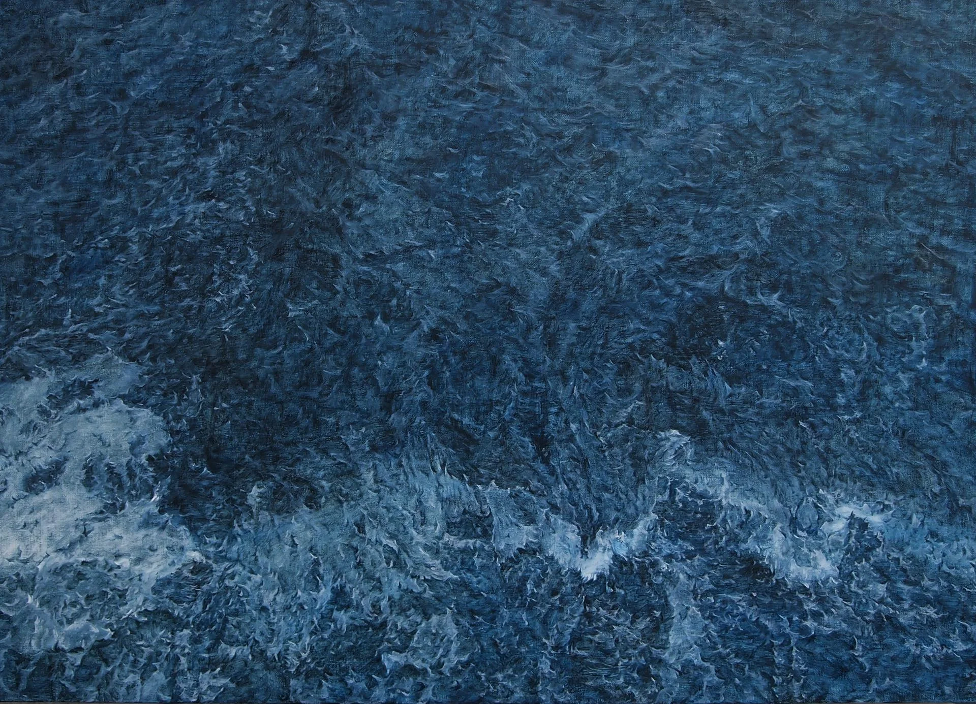 이부안, 몰아치다, 캔버스에 유채, 65 × 91 cm, 2021