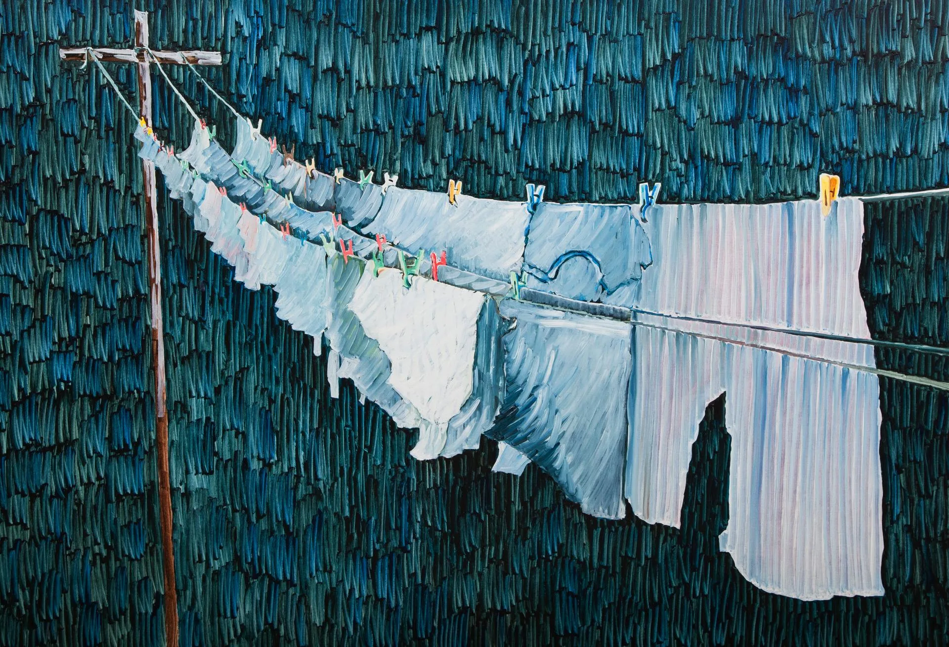 이부안, 빨래..캔버스에 유화..114 × 162 cm..2016
