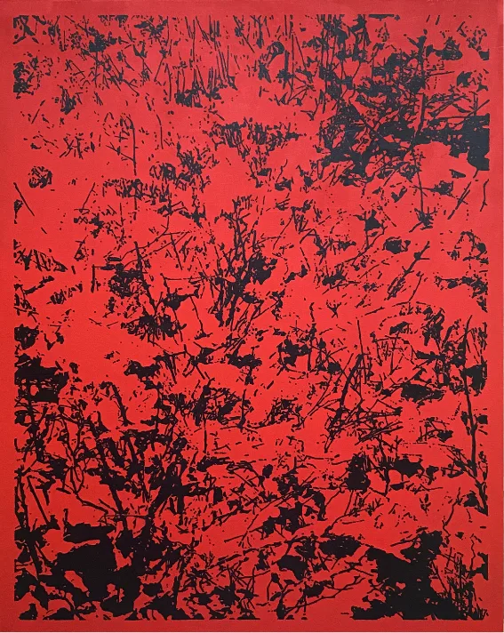 이원기_High Risk 100-2, 2023, Acrylic on linen, 163 × 130 cm