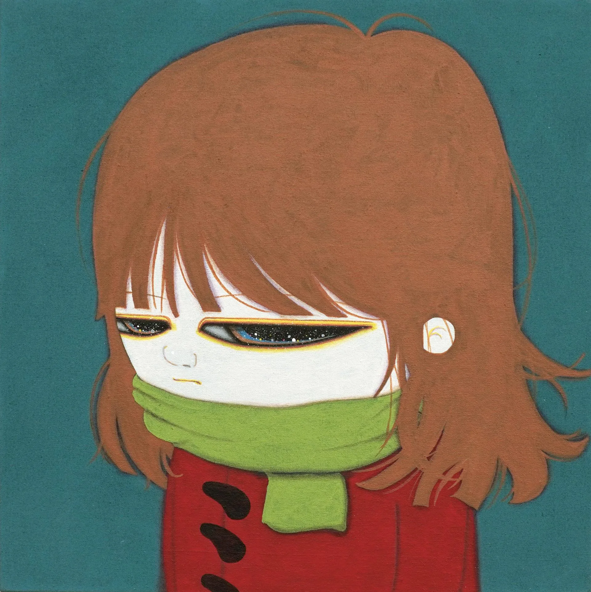 The Girl 27.3 × 27.3 cm(5S) acrylic on korean cotton 2025