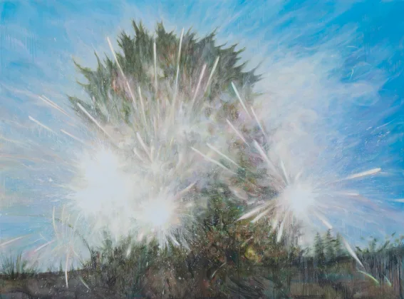 신준민, 빛 숲_2025, Oil on canvas_230 × 300 cm
