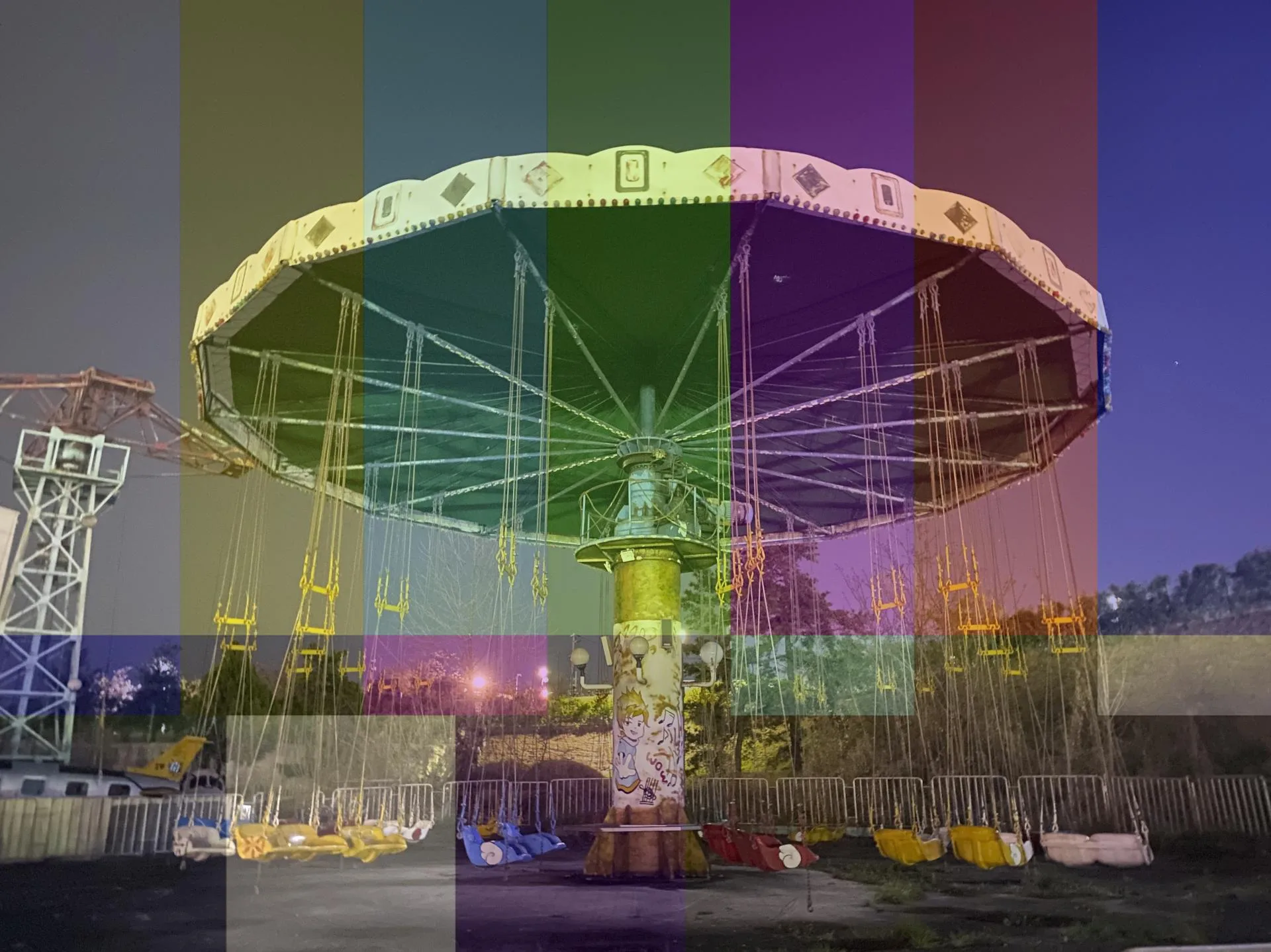 〈Seesaw_101〉 2020, lenticular, 100 × 75 cm
