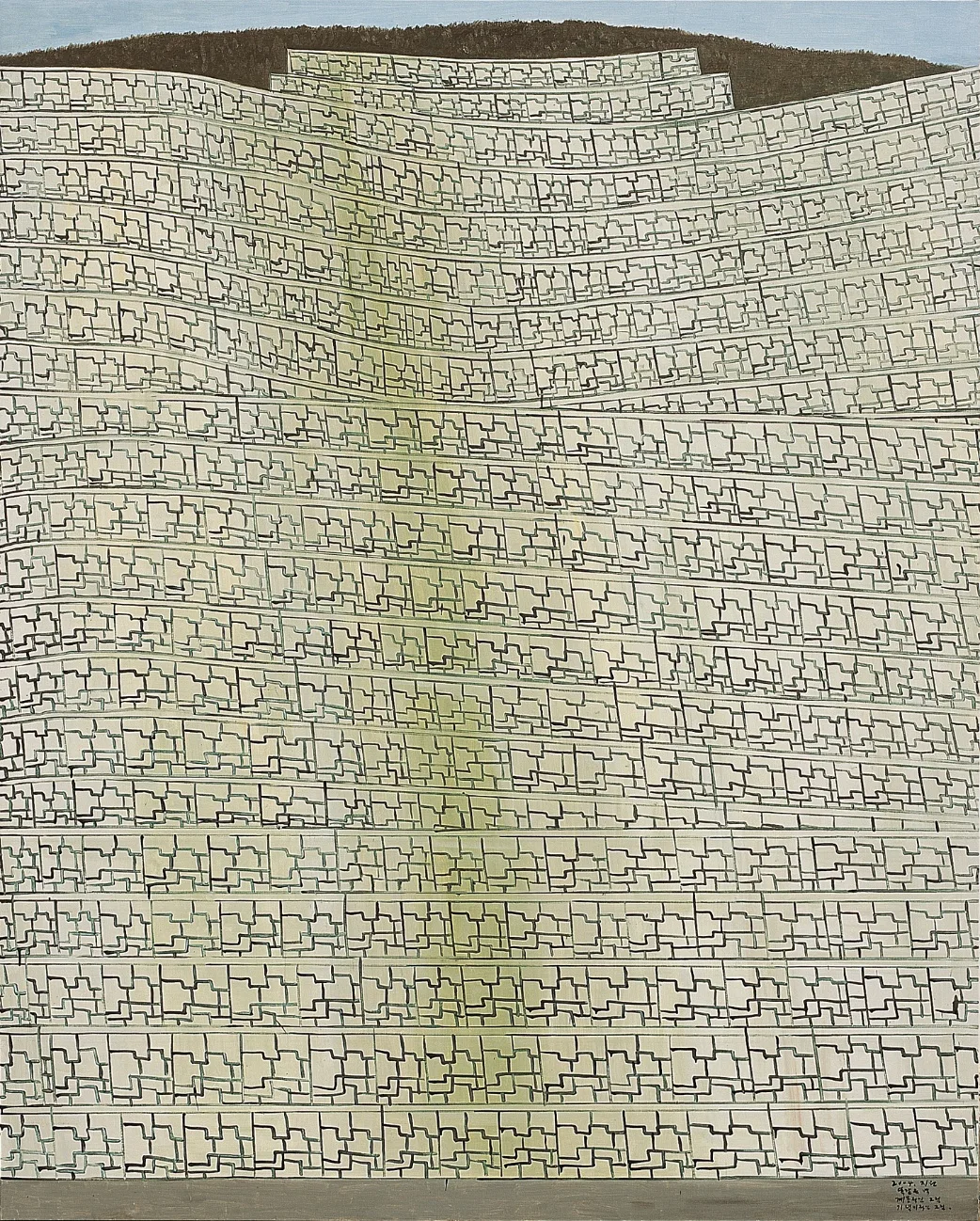 비슷한 벽, 똑같은 벽 Similar Wall, Same Wall_oil on linen_228×182㎝_2004_리움미술관 소장