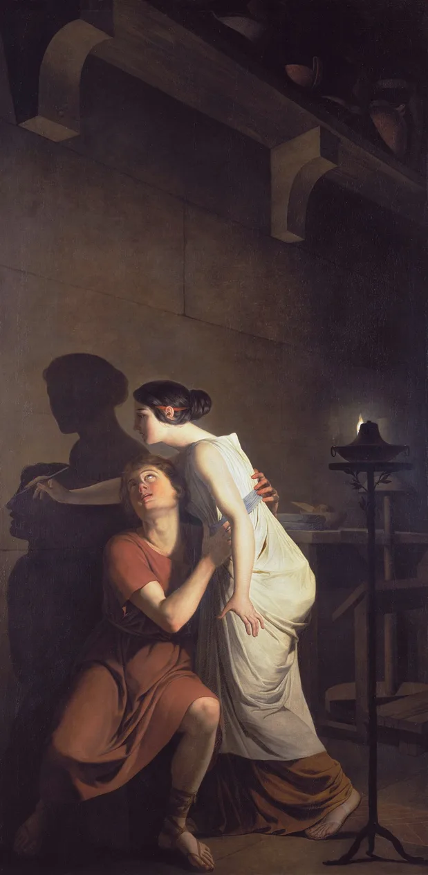Joseph Benoit Suvee, The Invention of the Art of Drawing, 1791.
Groeningemuseum, Bruges
출처 : Wikimedia Commons