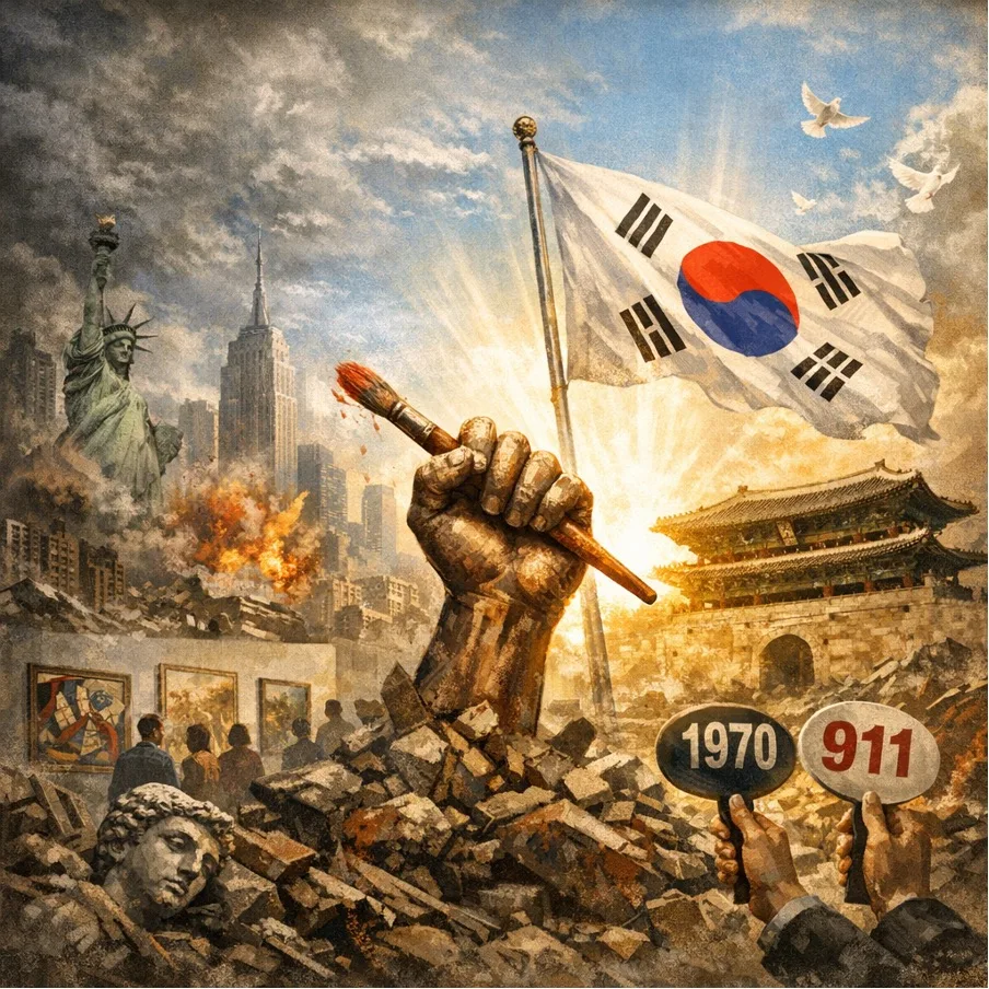 깨치고 나아가 끝내 이기리라, A.I 생성 이미지