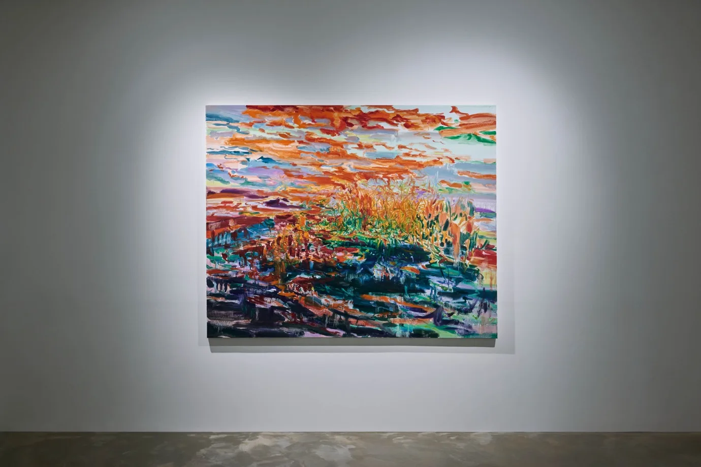 구름에 네 얼굴이 비칠 때, oil on canvas, 130.3 × 162.2 cm, 2024
