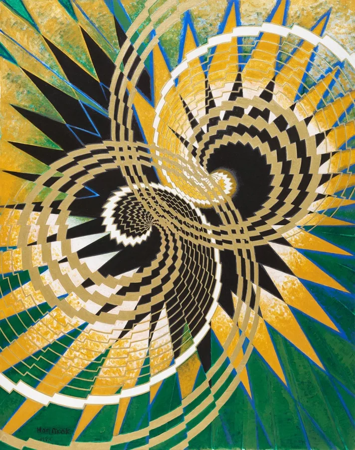 한묵, 금색운의 교차, 1991, 캔버스에 유화 물감, 254 × 202 cm
이미지 출처 : 국립현대미술관