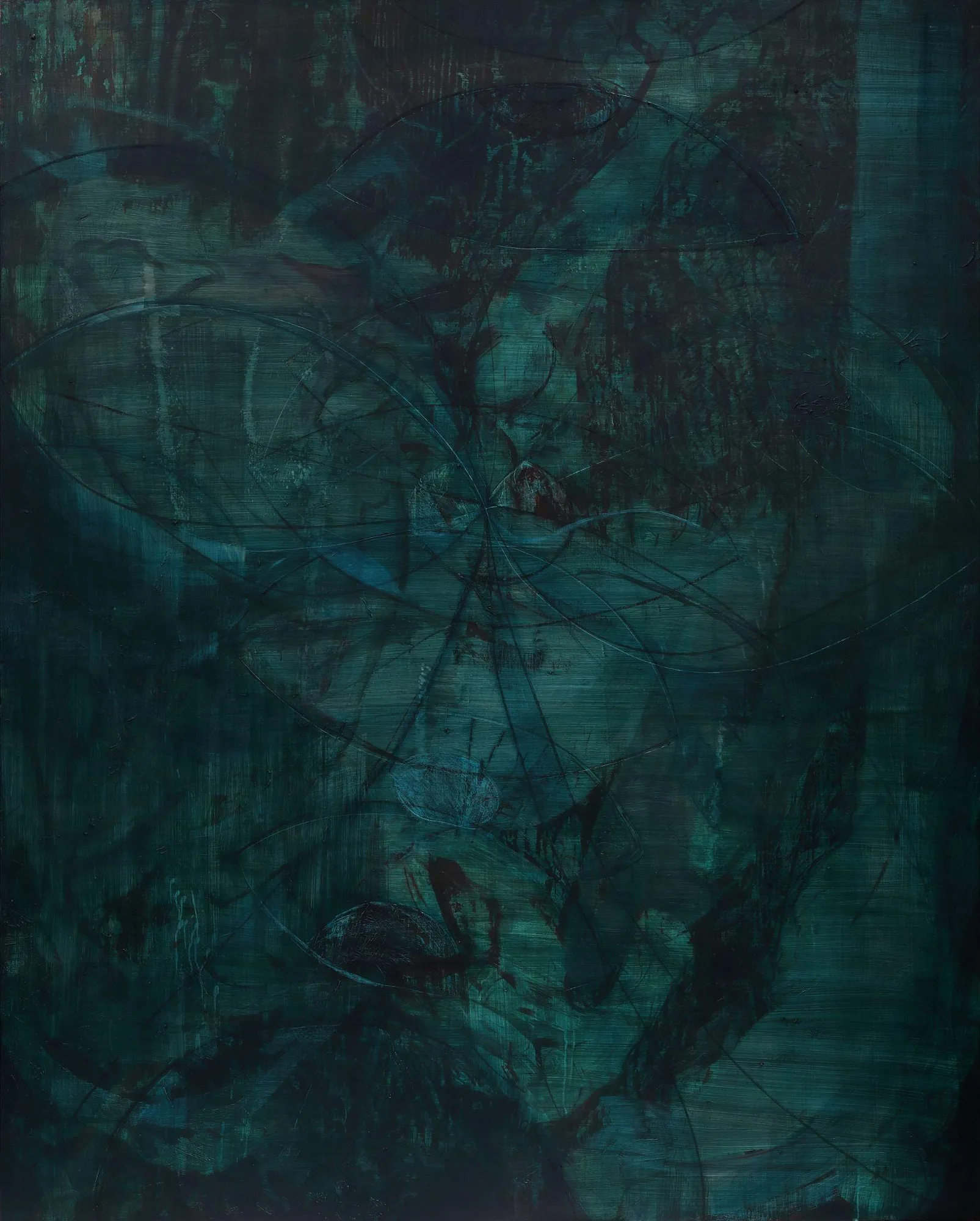 이영수, 침묵의 공간, 2022, Oil, cold wax on canvas, 227.3 × 182.8 cm.