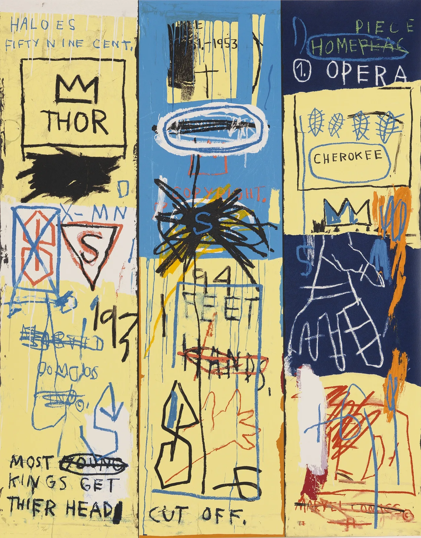 Jean-Michel Basquiat, Charles the First, 1982. © The Estate of Jean-Michel Basquiat.