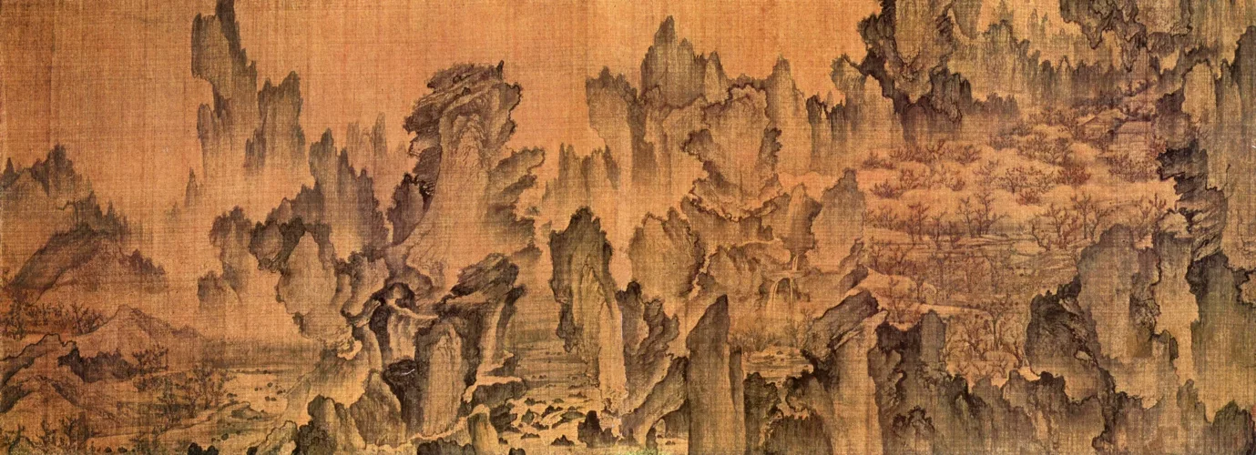 안견, 몽유도원도, 1447(조선 세종 29년), 두루마리, 비단에 수묵 담채, 106.5 × 38.7 cm
이미지 출처 : 한국데이터베이스산업진흥원