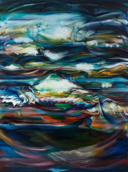 박미례_바람, 물결_Wind, Waves_259x194cm_2024