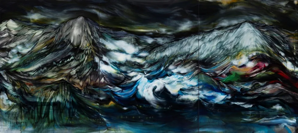박미례_해산첩_The Sea-Mountain Album_259 × 582 cm(triptych)_2026